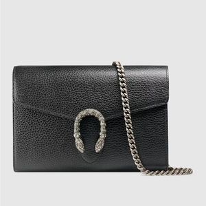 Gucci Dionysus Mini Leather Chain Wallet